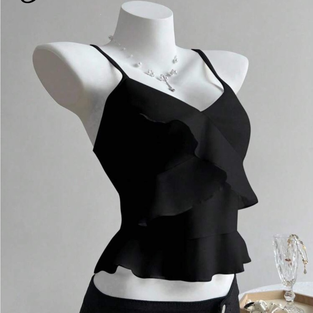 SHEIN Black Layered Camisole